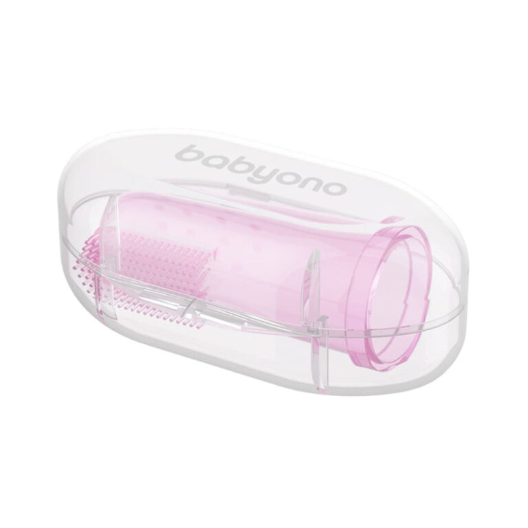 Зубная щеточка с массажем для десен BabyOno розовый 723/03