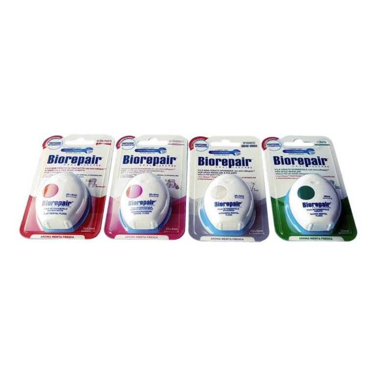 Зубная нить-флосс BIOREPAIR "Ежедневная защита" с гидроксиапатитом 50 м