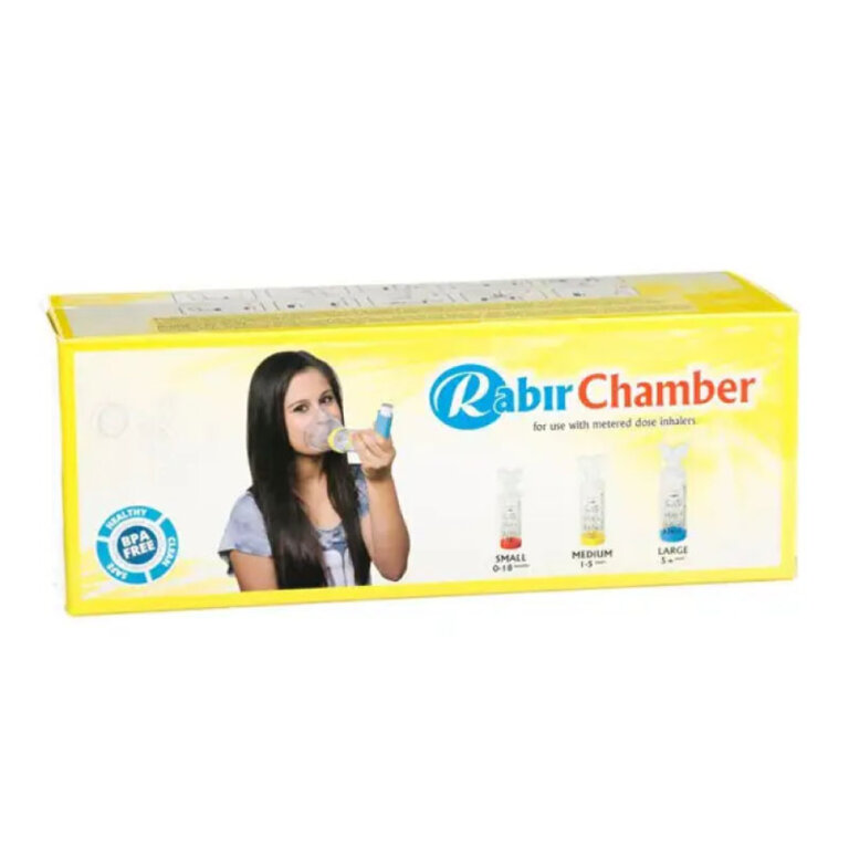 Інгалятор спейсер Rabir Chamber для дітей 1-5 років жовтий