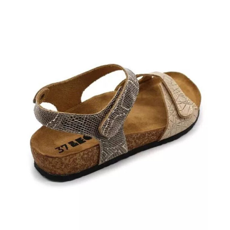 Босоніжки жіночі Leon 4300 золотиста змія