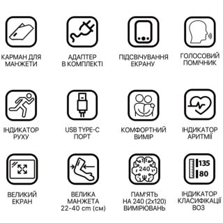 Тонометр Paramed Flagman автоматичний, з адаптером