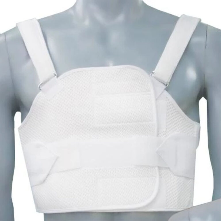 Бандаж на грудную клетку Реабилитимед БР-3Т для мужчин, плотный, цвет черный