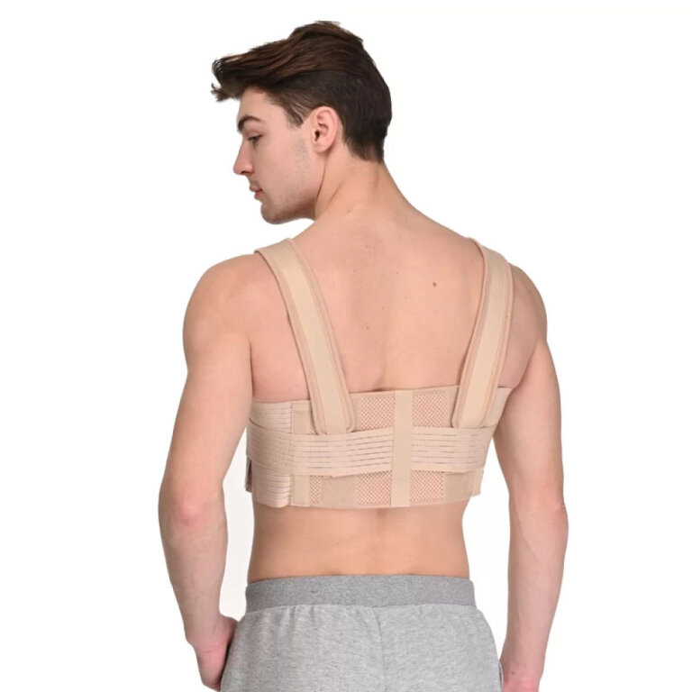 Бандаж реберный послеоперационный Реабилитимед Comfort БР-3Т разъемный, мужской, бежевый