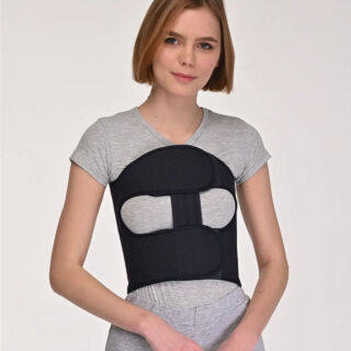 Бандаж послеоперационный на грудную клетку Реабилитимед Comfort БР-4Т разъемный, цвет графит