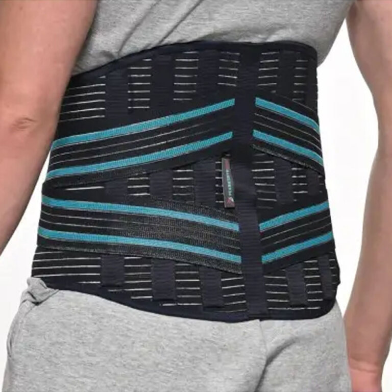 Корсет поясничный полужесткий Реабилитимед Индустри Comfort И-6М-В c 6 ребрами, графит