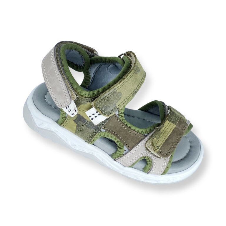 Босоножки Анатомические для детей Ortomedica 1083-10 открытая пятка, низкие, цвет антрацит