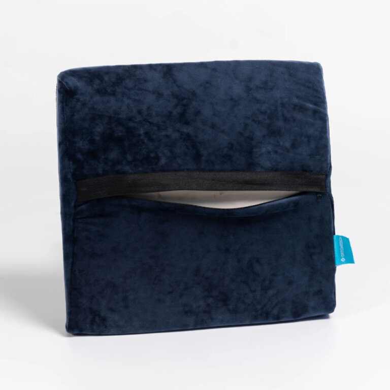 Анатомическая подушка Ortomedica 7033 под поясницу, с эффектом памяти, велюр  (35x34x12 см)