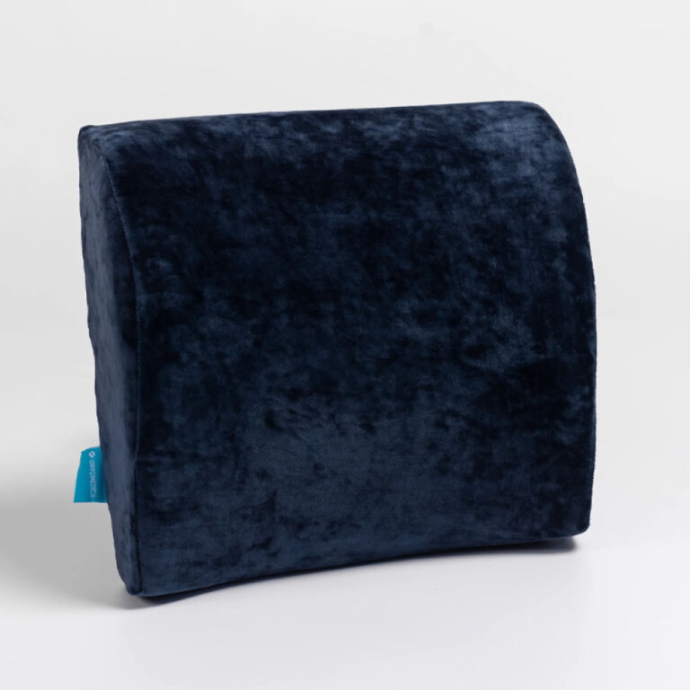 Анатомическая подушка Ortomedica 7033 под поясницу, с эффектом памяти, велюр  (35x34x12 см)