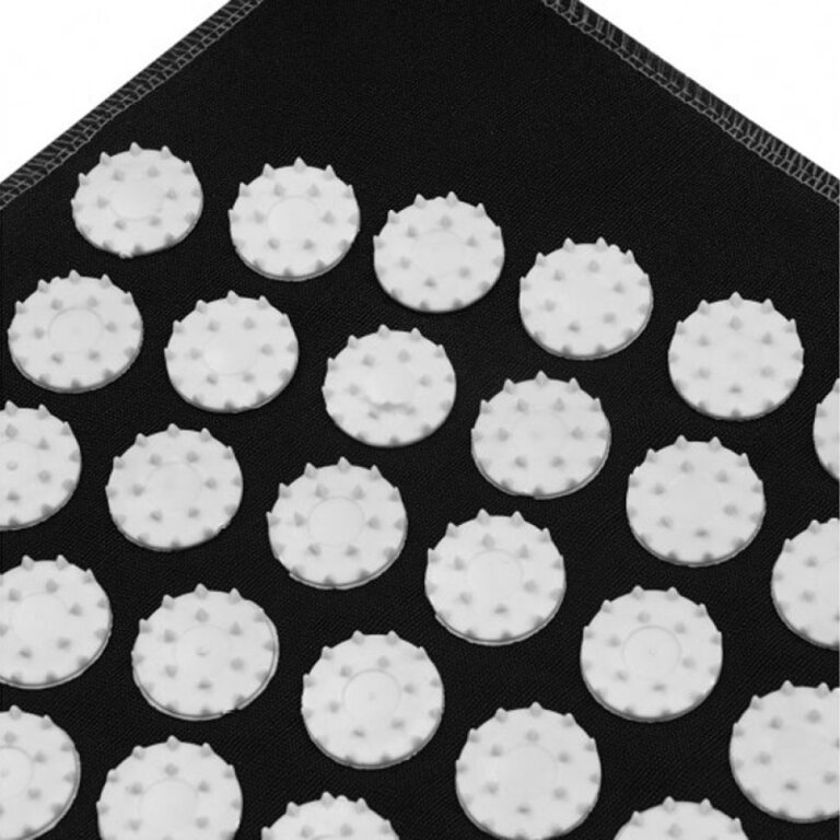 Коврик массажный Easyfit EF-2709-2 (69х40см, с подушкой-12х24см), черно-белый