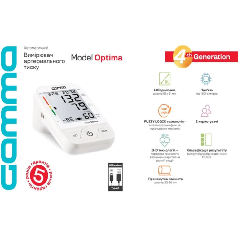 Тонометр автоматический Gamma 4Gen Optima