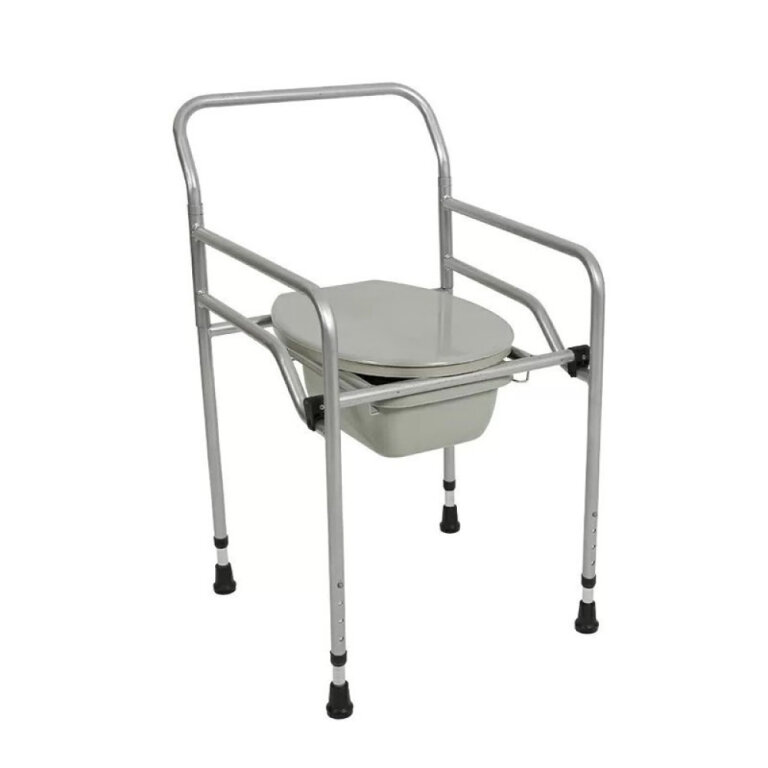 Стілець туалет KT-770 для літніх людей та при травмах, макс.навантаження до 100 кг, ширина сидіння 45 см, складається
