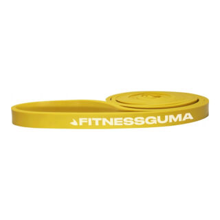 Фитнес-петля FITNESSGUMA уровень нагрузки 15-20 кг, желтая