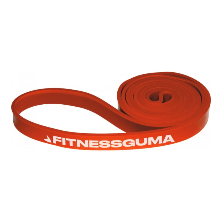 Фитнес-петля FITNESSGUMA уровень нагрузки 25-30кг, оранжевая