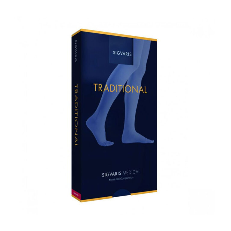 Панчохи жіночі Sigvaris Traditional PLUS 2 клас з відкритим носком, бежеві 10157