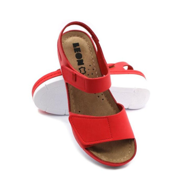 Босоножки женские Leon 1080 красные