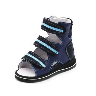 Сандалі дитячі ортопедичні антиварусні Ortofoot OrtoVarus Blue Ocean