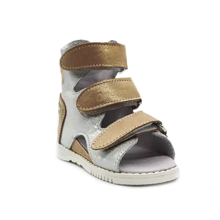 Сандалі дитячі ортопедичні антиварусні Ortofoot OrtoVarus Rose Silver