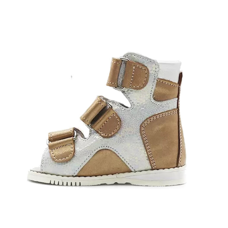 Сандалі дитячі ортопедичні антиварусні Ortofoot OrtoVarus Rose Silver