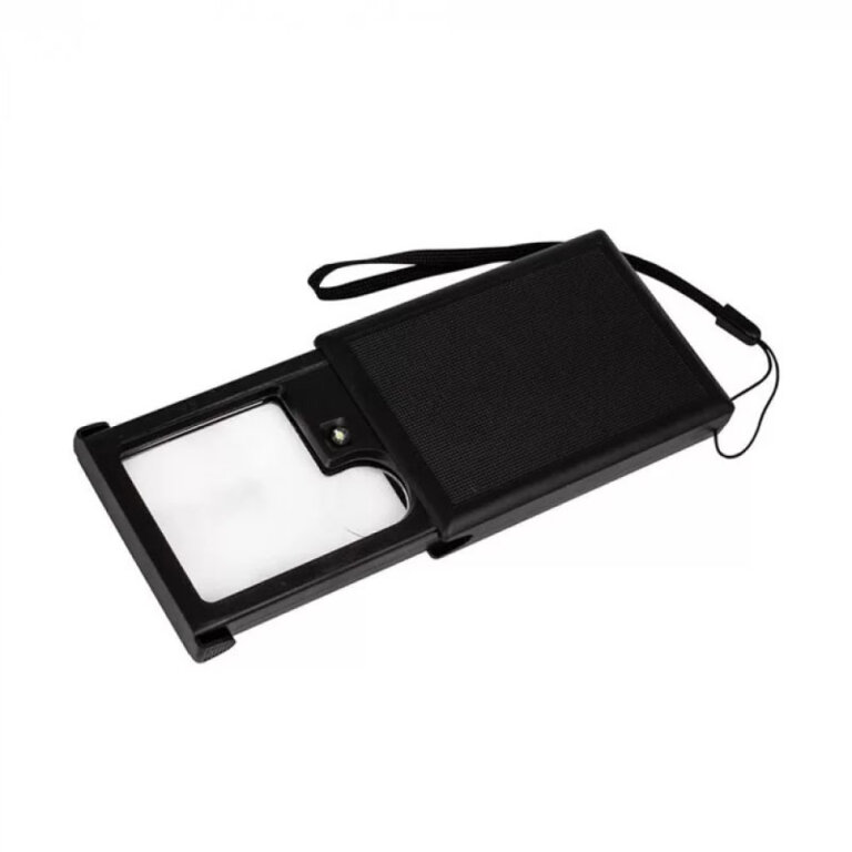 Лупа выдвижная карманная RD-21015 с подсветкой 3 х и 6 х увеличение