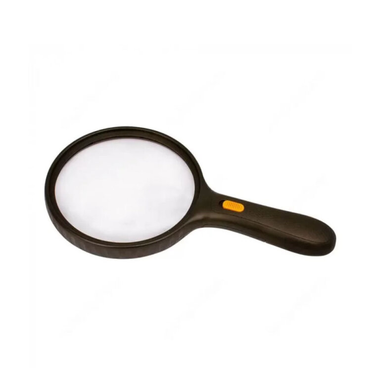 Лупа ручная с LED подсветкой RD-9986E 1.8х увеличение (d 138мм) и 5х увеличение (d 25мм)