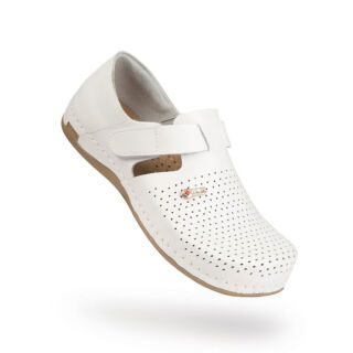 Сабо женские кожаные Leon 959 закрытые, белые