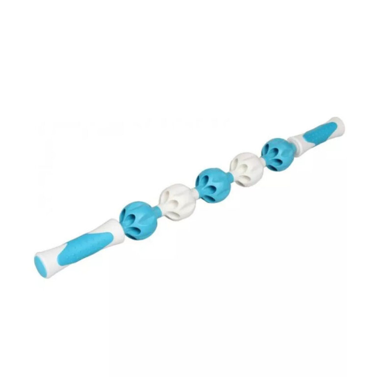 Масажний ролик LiveUp Massage Bar LS5053 блакитно-білий