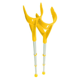 Милиця ліктьова «MAGIC-TWIN» (STANDARD-CLIP) 99-122 см, алюмінієва, жовта