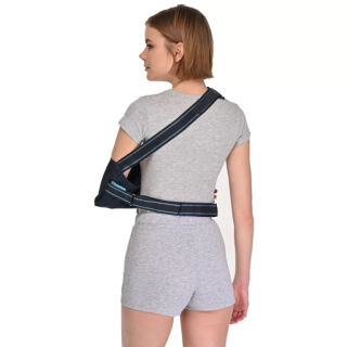 Бандаж косинковий з поясом для руки Реабилитимед РП-6П COMFORT графіт