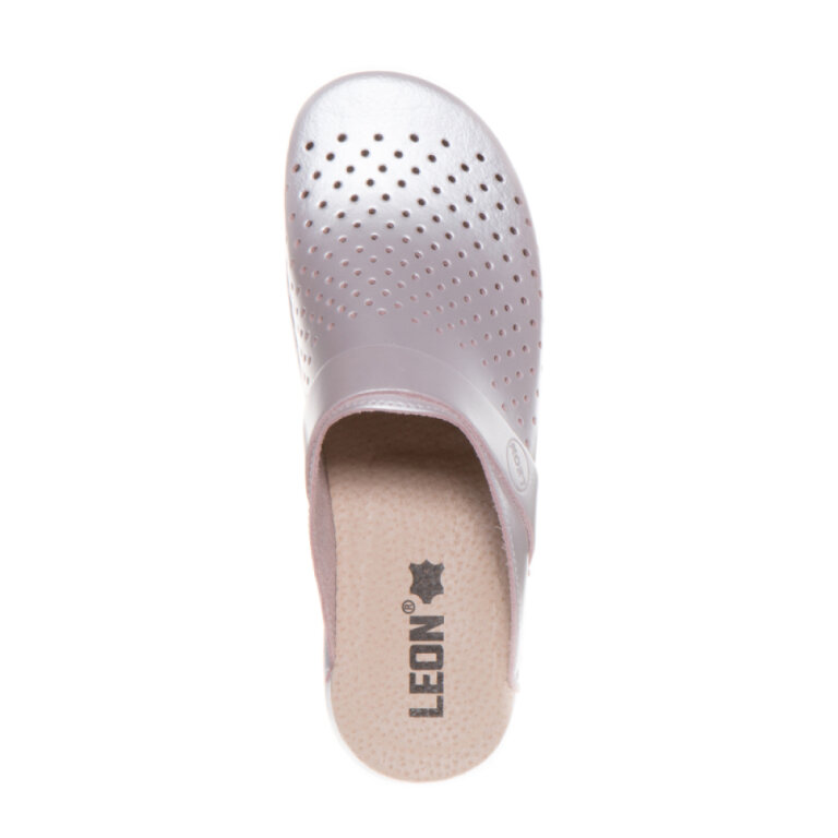 Сабо женские Leon PU102 перламутровые