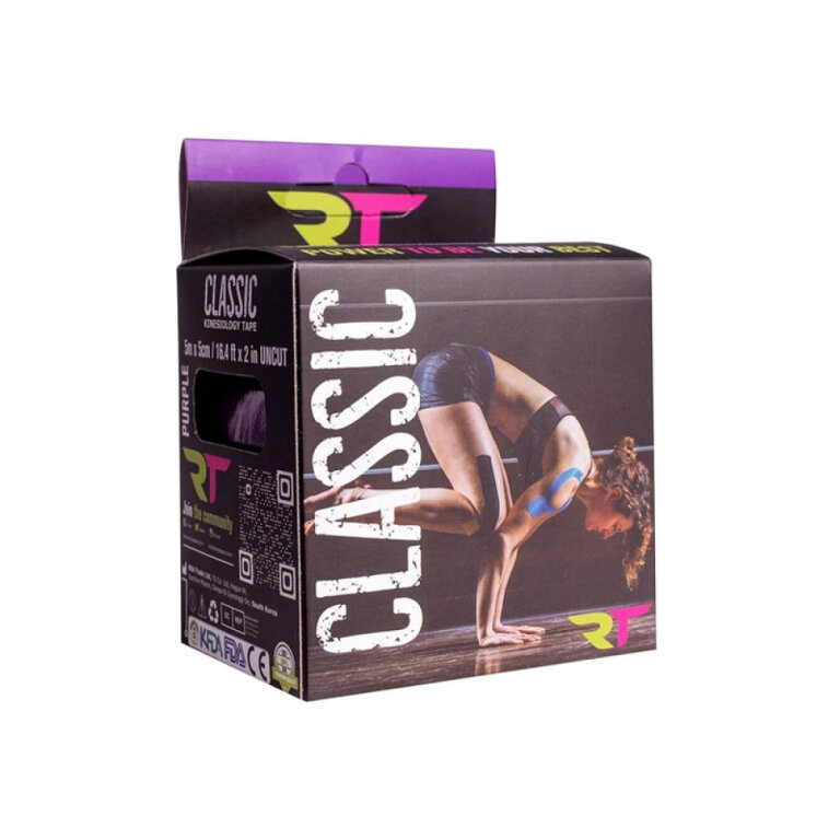 Кинезио тейп Rea Tape Classic 5м*5см фиолетовый
