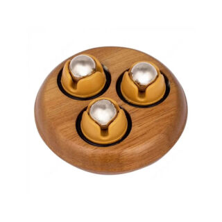 Массажер роликовый Ridni Relax RD-ASL494-IR-C деревянный