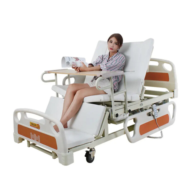 Медичне функціональне електричне ліжко MIRID E39 з туалетом і боковим переворотом