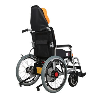 Інвалідна коляска з підголовником MIRID D6035С складана, електрична (режими: електро, активний)