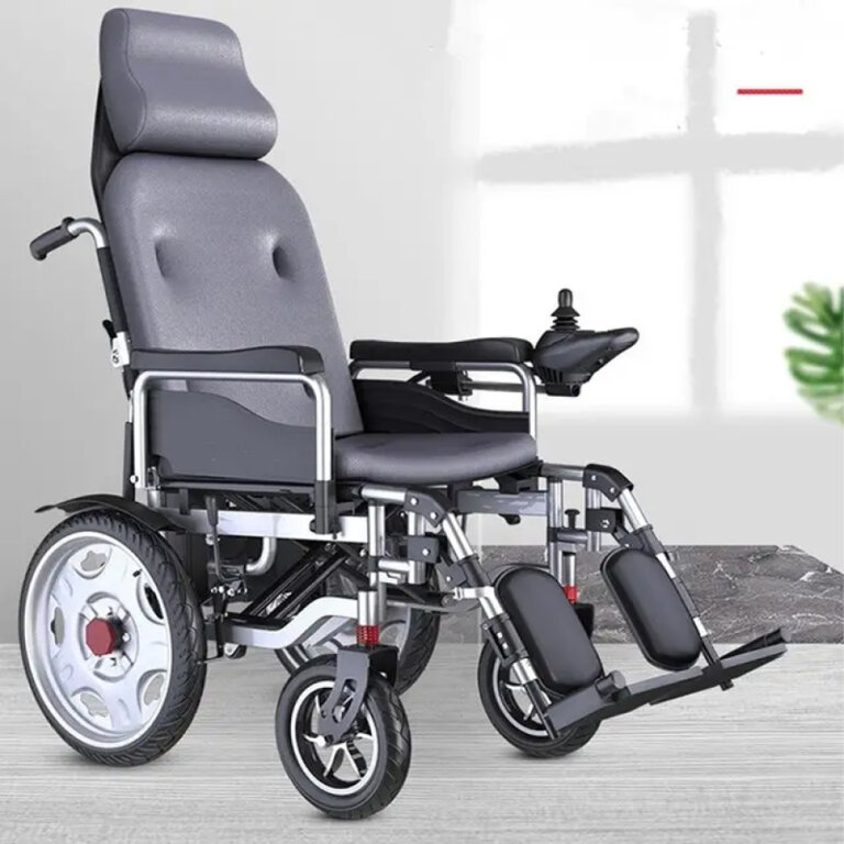 Інвалідний візок електричний MIRID D-812 складаний, з підголовником