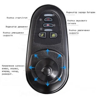 Інвалідний візок електричний MIRID D-812 складаний, з підголовником