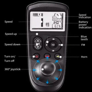 Візок для інвалідів електричний MIRID D806 складаний