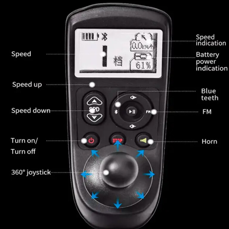 Візок для інвалідів електричний MIRID D806 складаний