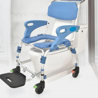Стілець-туалет для інвалідів MIRID KDB-698А багатофункційний