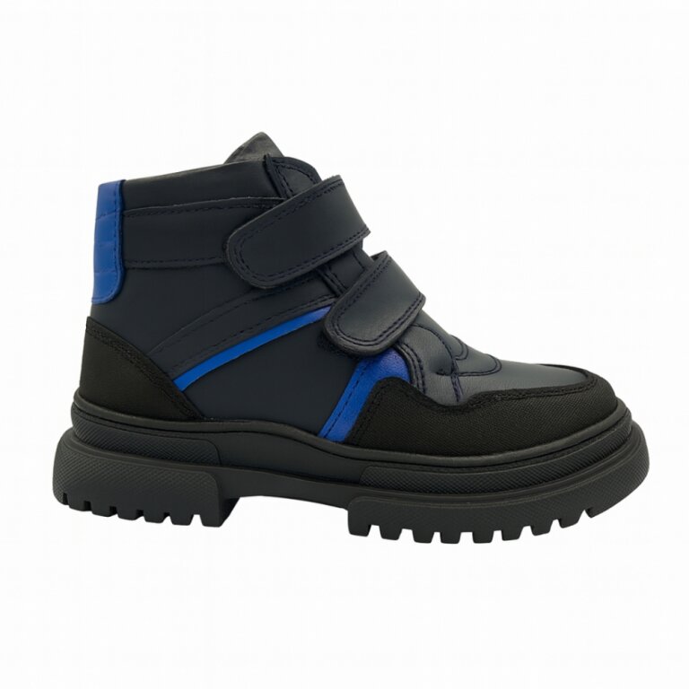 Дитячі Анатомічні черевики демісезонні Ortomedica 00-01-02 профілактичні, чорні