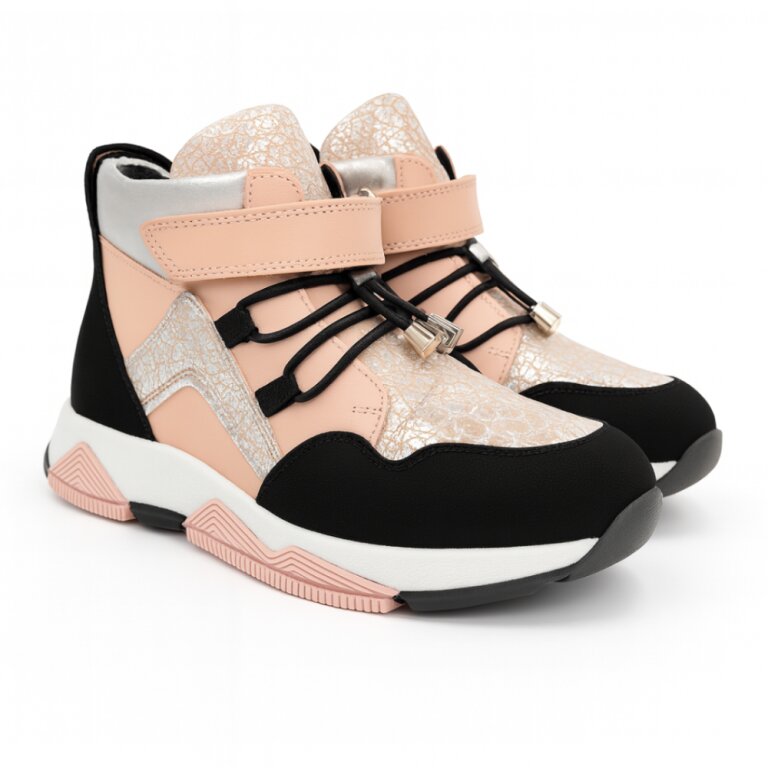 Дитячі Анатомічні зимові черевики Ortomedica GS-07 профілактичні, рожеві