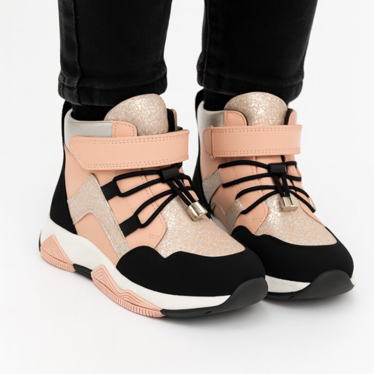 Дитячі Анатомічні зимові черевики Ortomedica GS-07 профілактичні, рожеві