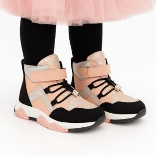 Дитячі Анатомічні зимові черевики Ortomedica GS-07 профілактичні, рожеві