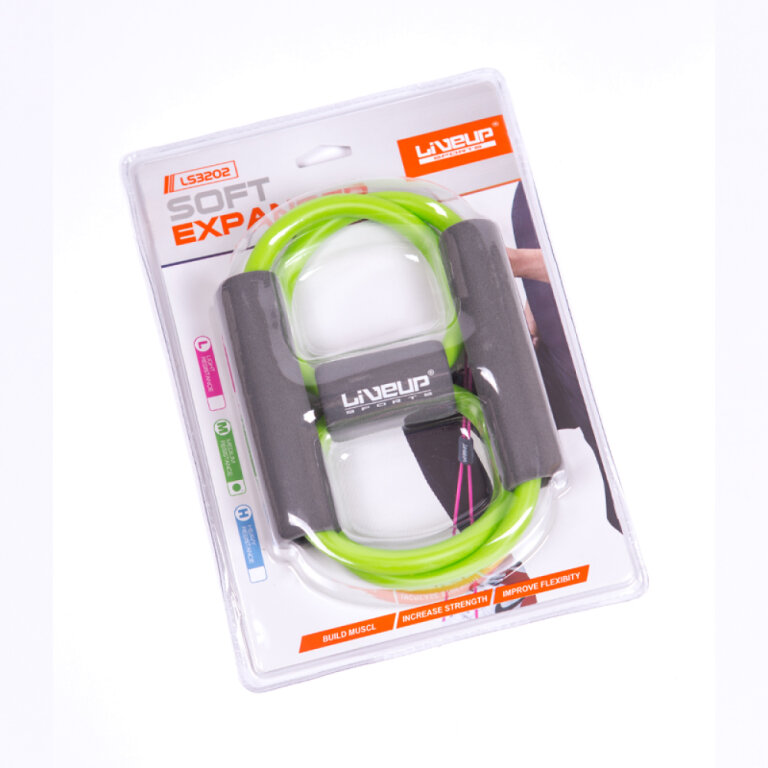 Еспандер-вісімка LiveUp SOFT EXPANDER зелений (9кг)