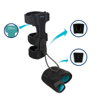 Ортез на гомілковостоп Aurafix 411U при падаючій стопі, паралічі малогомілкового нерва