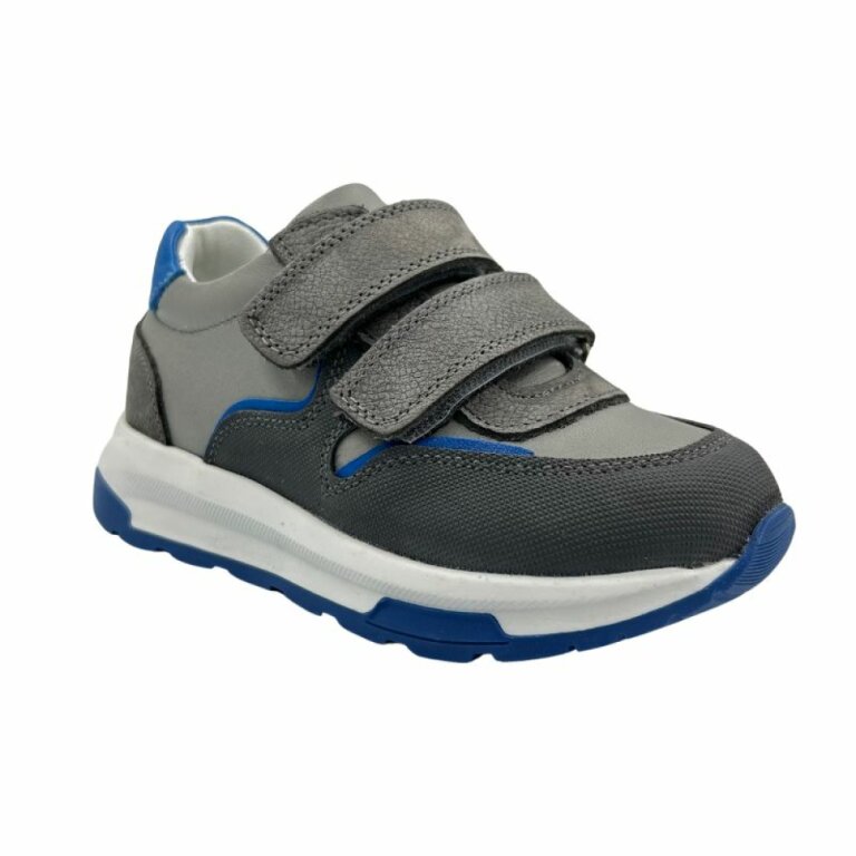 Детские Анатомические кроссовки Ortomedica 24Y20-03 серо-голубые