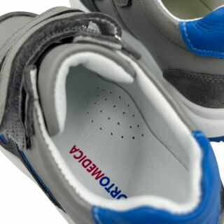 Детские Анатомические кроссовки Ortomedica 24Y20-03 серо-голубые