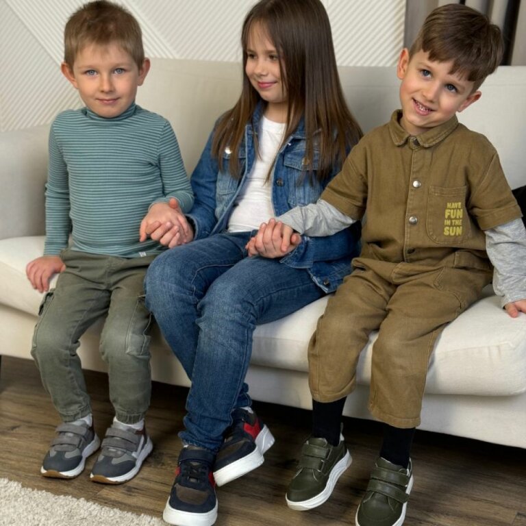 Детские Анатомические кроссовки ORTM 5 синие-красные