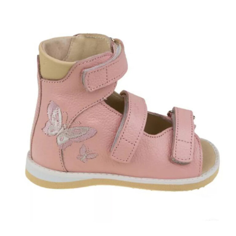 Босоніжки Ortofoot 121 LJ рожеві з метеликом