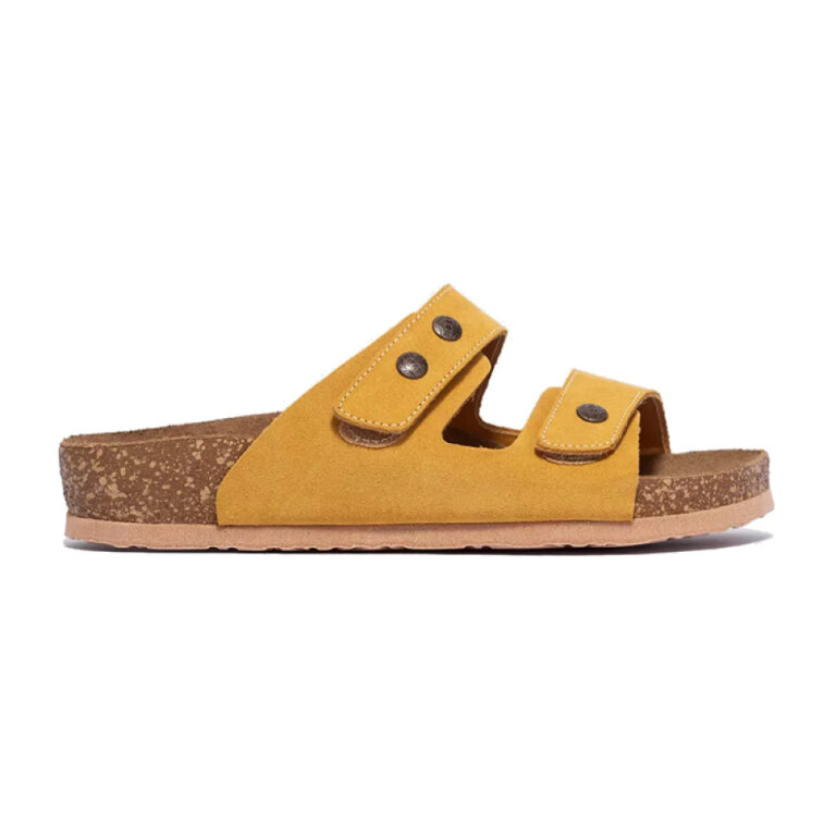 Шлепанцы женские Leon 4050 желтый велюр