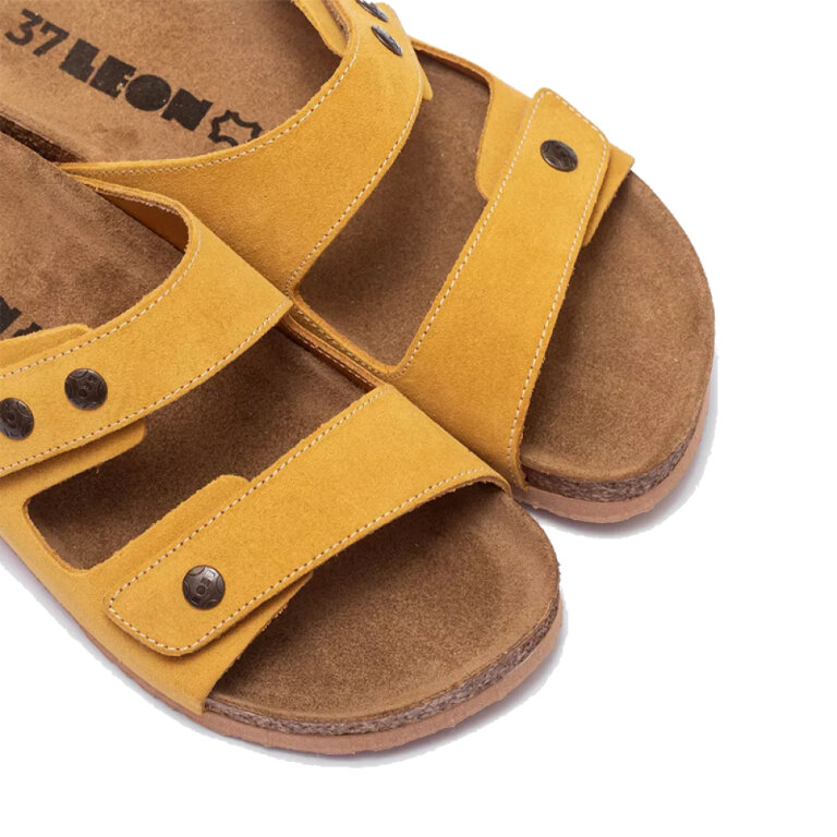 Шлепанцы женские Leon 4050 желтый велюр